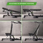 Tunturi WT80 Krachtstation - Fitness homegym - Verstelbaar fitnessapparaat voor 50+ Oefeningen - Compact voor thuisgebruik - Geschikt voor 30mm & 50mm halterschijven
